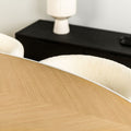 Ovale Visgraat Eettafel | Svea | Visgraat Meubilair | Eikenhout | 230 cm
