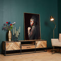 Visgraat TV meubel Naturel | Arlington | Starfurn | 180 cm
