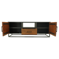 Visgraat TV meubel |  Mangohout/ijzer | Verona | 150 cm