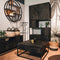 Visgraat TV meubel Zwart |  Mangohout/ijzer | Verona | HSM collection | 180 cm