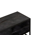 Visgraat TV meubel Zwart | New York | Starfurn | 100 cm