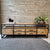 Visgraat TV meubel | Industrieel Mangohout | Jax | Benoa | 200cm